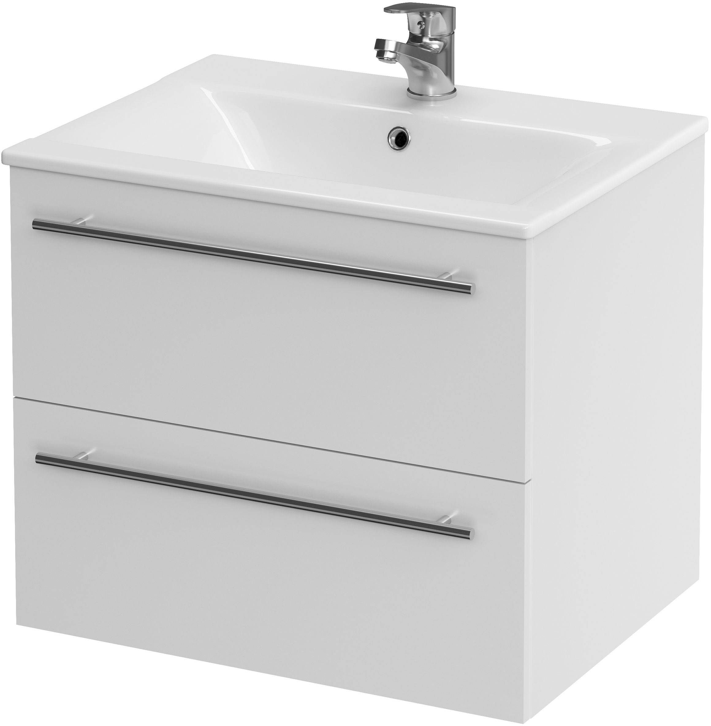 Cersanit Ontario wastafel met kast 60 cm wit S801-068-DSM