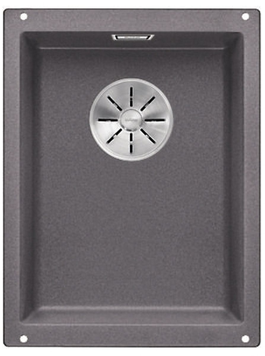 Blanco Subline 320-U spoelbak van graniet 40x32 cm grijs/grafiet/onyx 523407