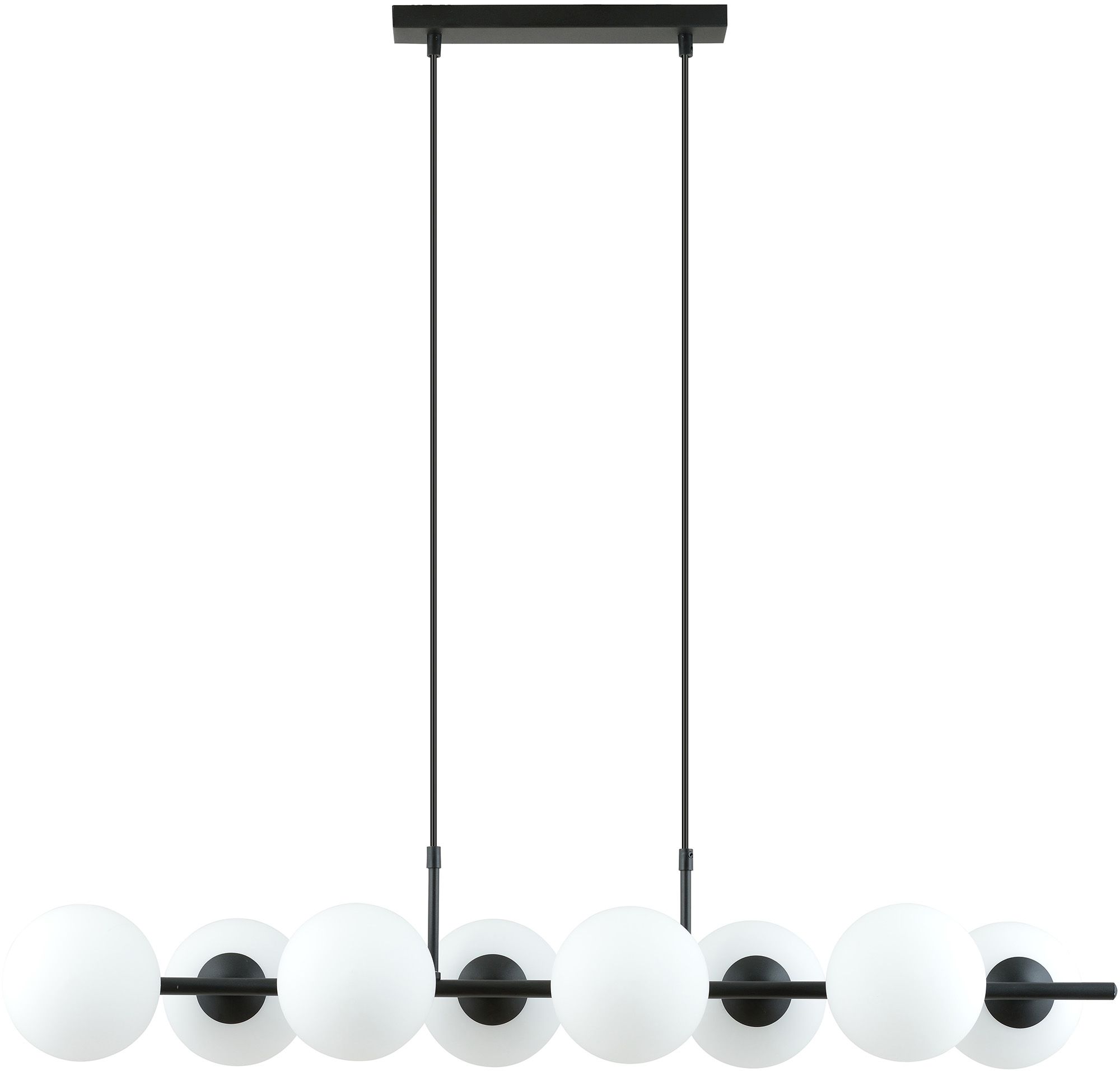 Emibig Rory hanglamp x10 W wit-zwart 1205/8