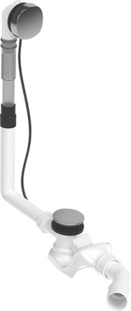 Duravit Quadroval badkuipsifon chroom 792200000001000