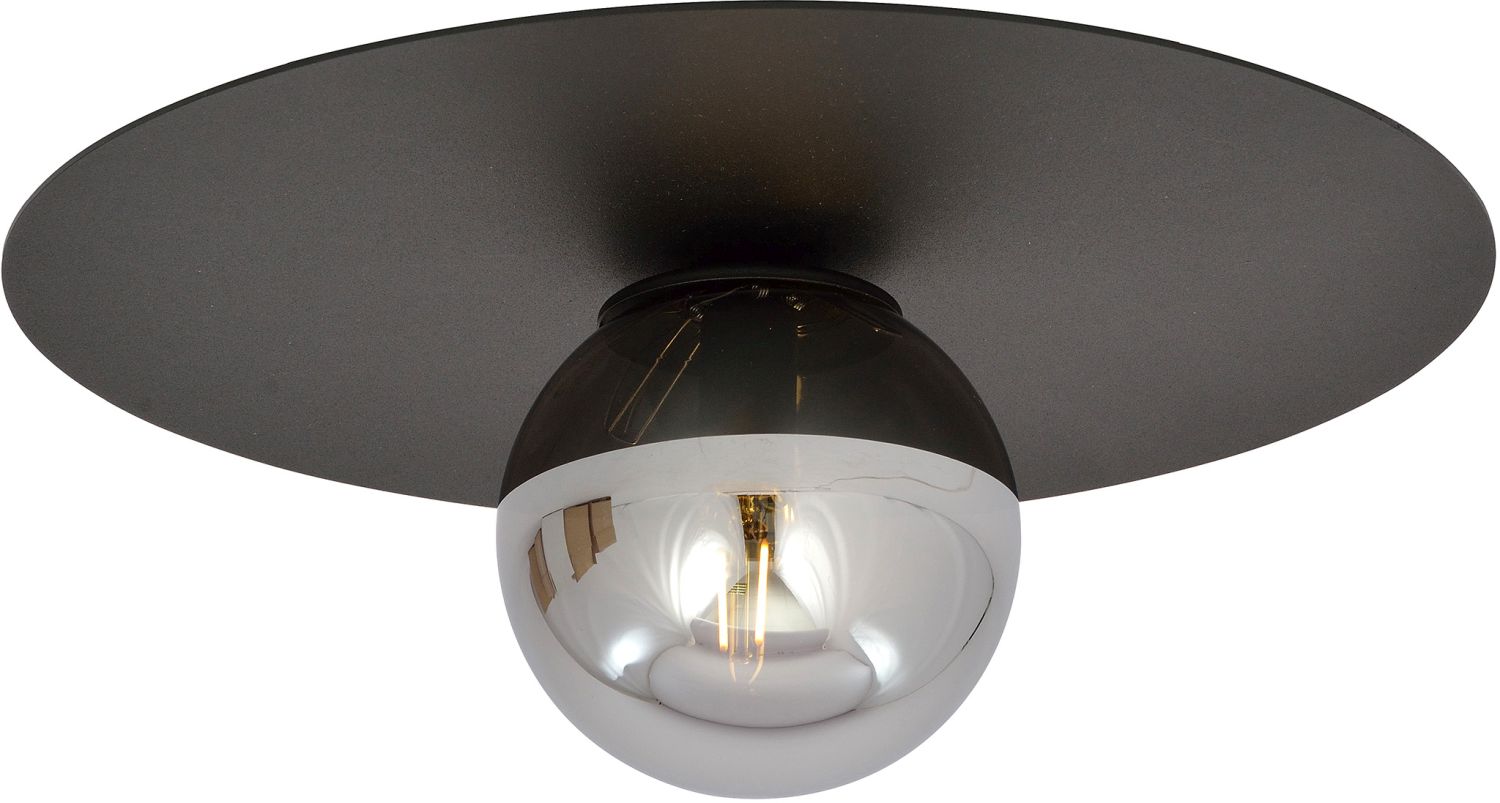 Emibig Solar plafondlamp 1x10 W zwart-grafiet 1128/1
