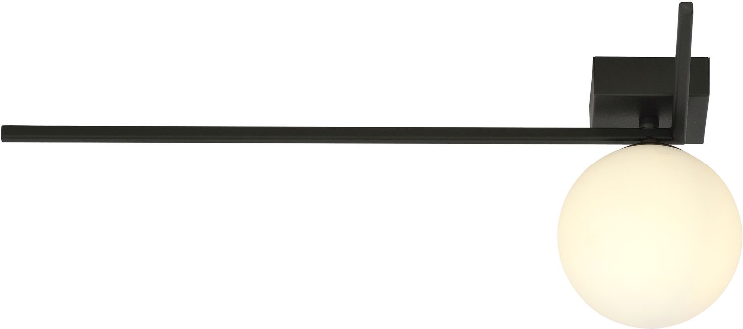 Emibig Imago plafondlamp 1x10 W zwart-opaal 1130/1F