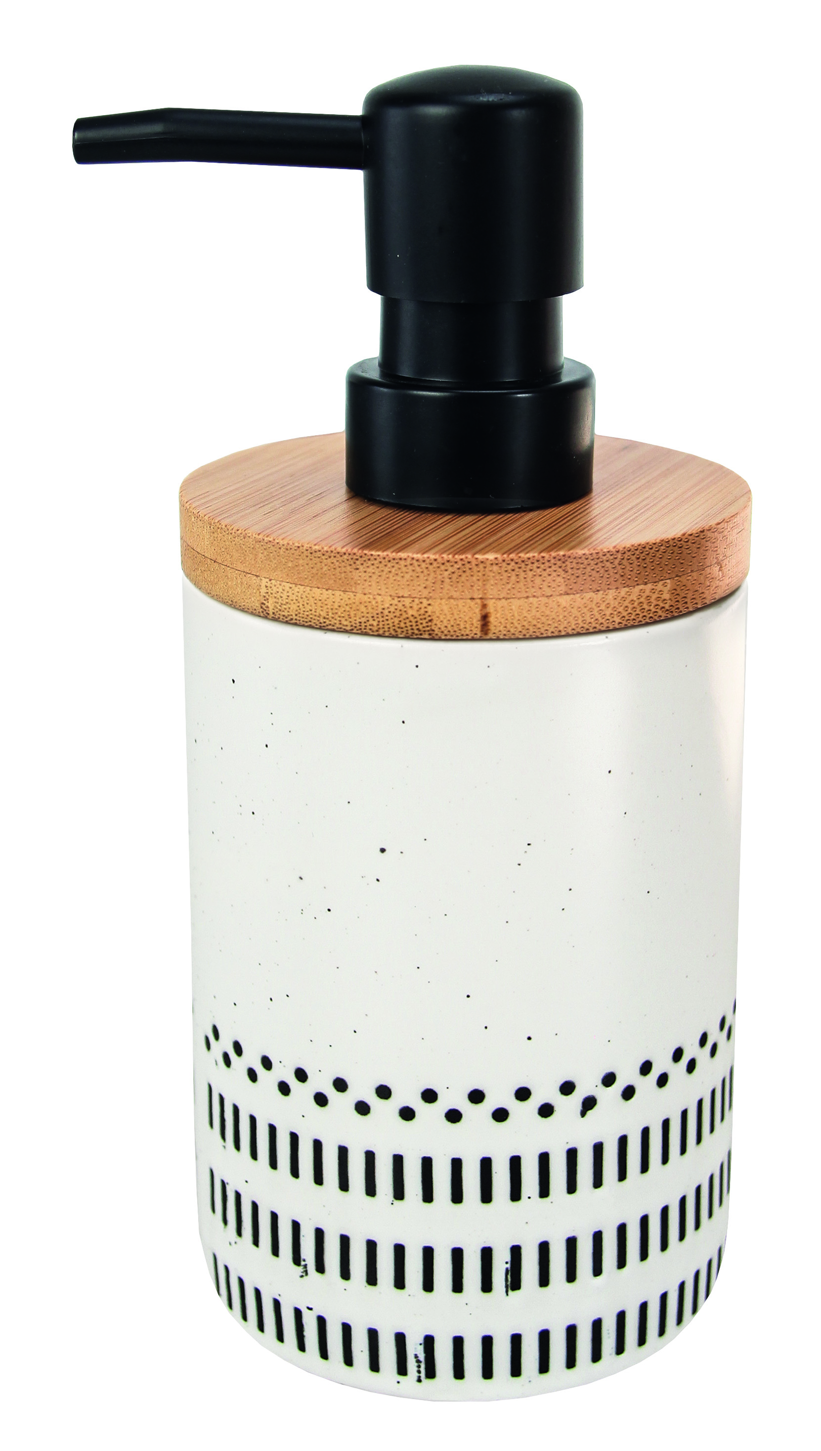 Kleine Wolke Alva zeepdispenser 330 ml hout-zwart-wit 8095185854