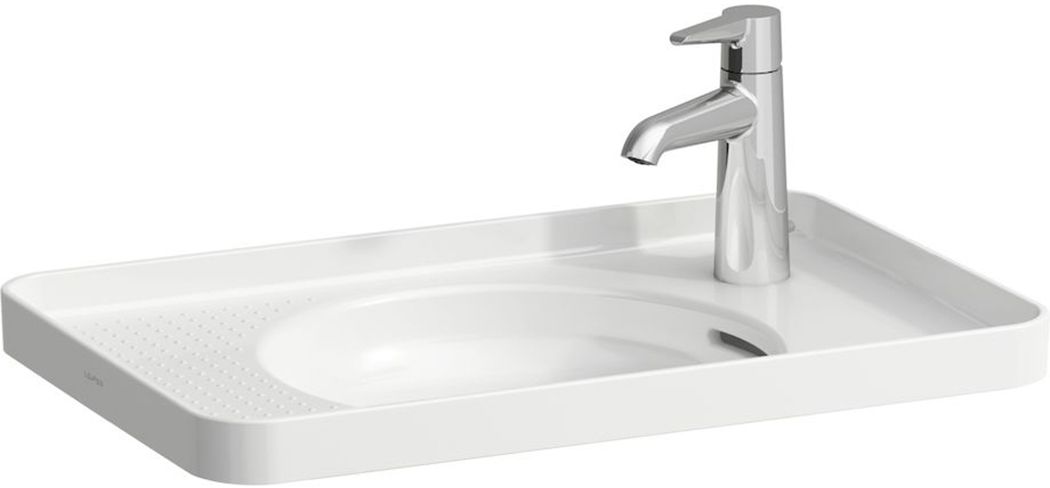 Laufen Val wastafel 55x36 cm rechthoekig inbouw wit glans H8172810001061