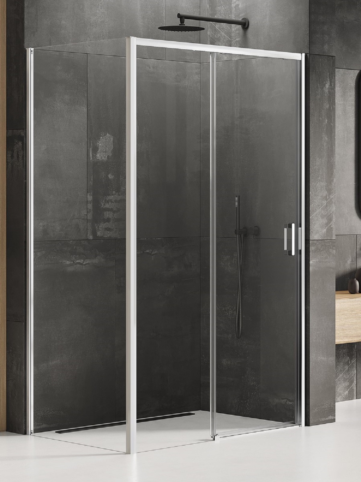 New Trendy Prime douchecabine 110x90 cm rechthoekig chroom glans/helder glas K-1202