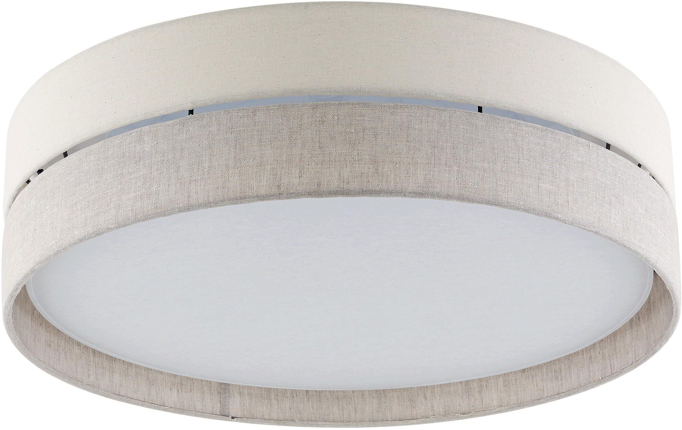 TK Lighting Eco plafond 4x15 W wit-grijs-beige 5774