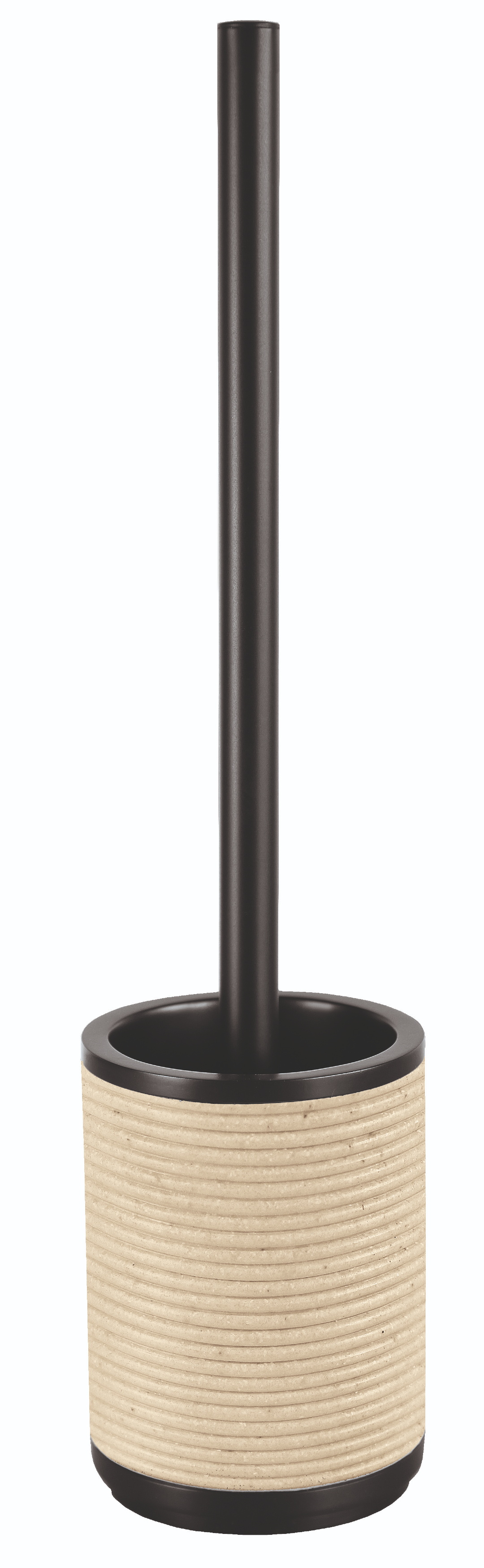 Kleine Wolke Runa toiletborstel geplaatst zwart-beige 8087202856