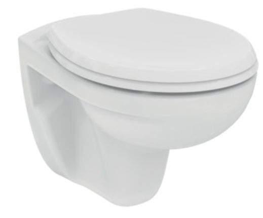 Ideal Standard Eurovit toiletpot hangend zonder kraag wit K881001