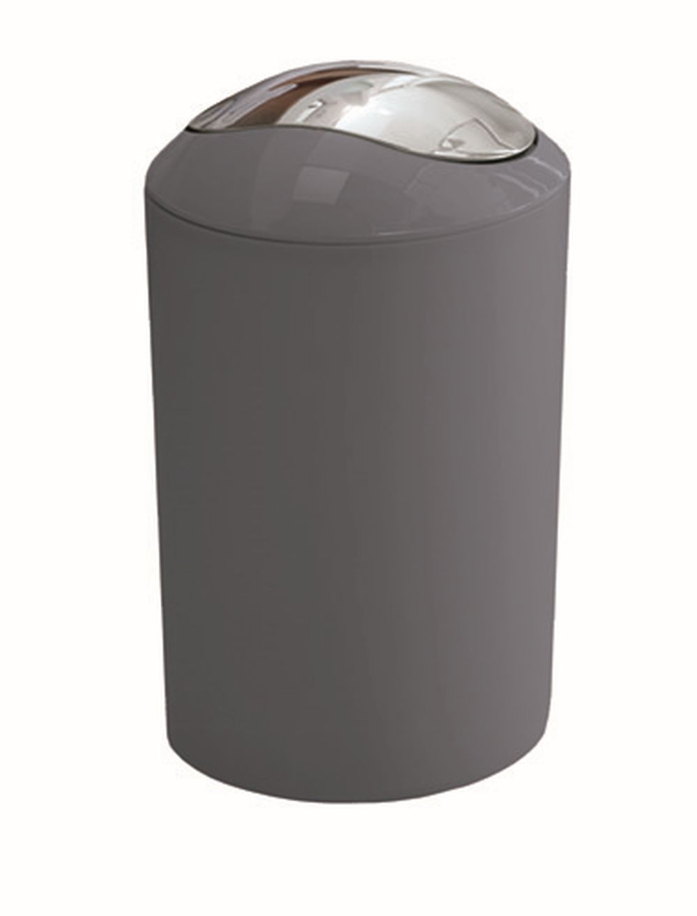 Kleine Wolke Glossy prullenbak 5 l chroom-grijs 5063901858