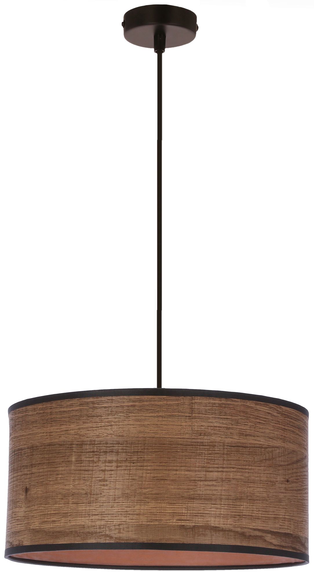 Candellux Legno hanglamp 1x40 W zwart-hout-bruin 31-18403