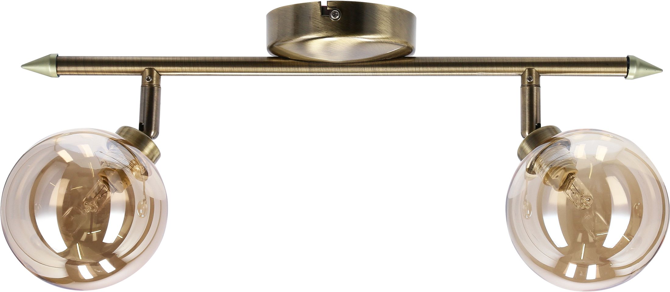 Candellux Rodia plafondlamp 2x40 W edelroest-amber 92-16539