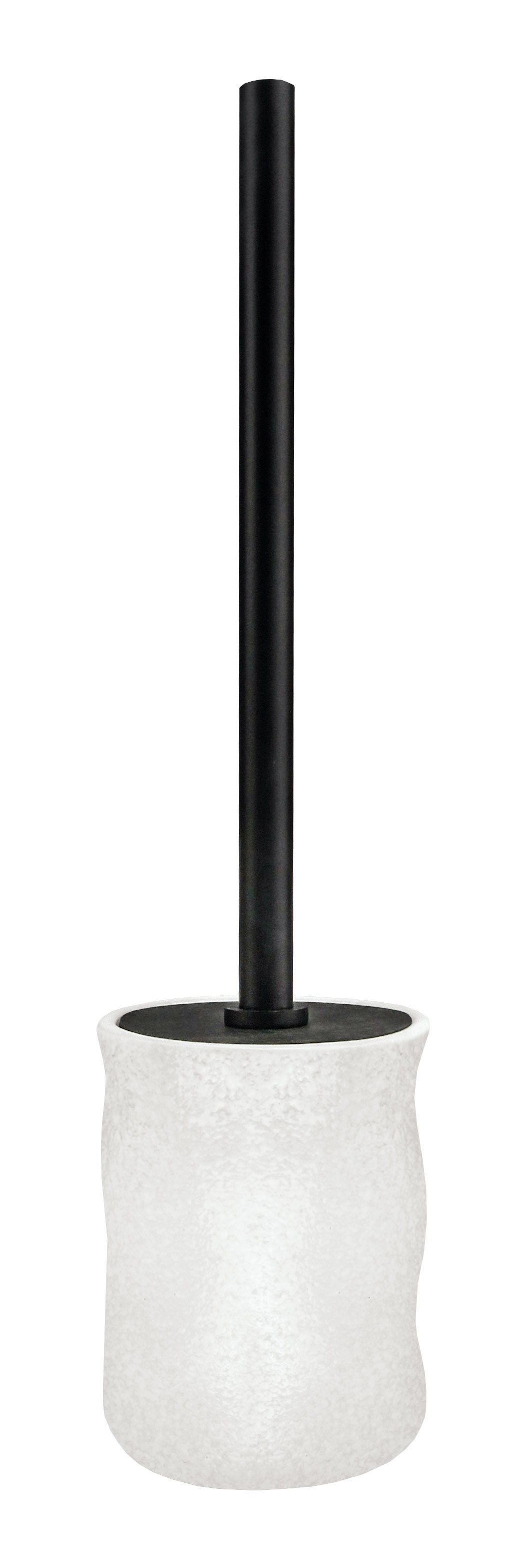 Kleine Wolke Crinkle toiletborstel geplaatst wit-zwart 8643100856
