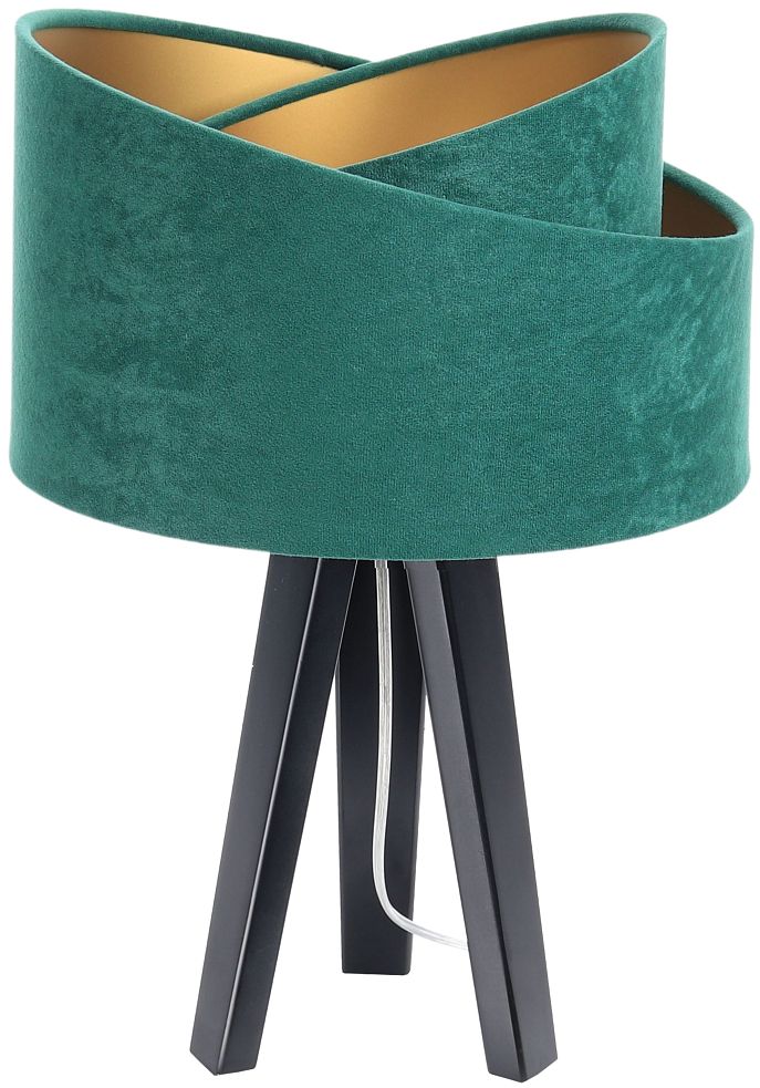 BPS Koncept Galaxy tafellamp 1x60 W zwart-groen-gouden 060S-003CZ