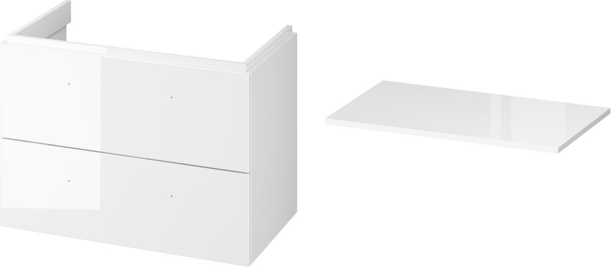 Set kast Cersanit Larga S932-073, badkamerblad Cersanit Larga S932-024