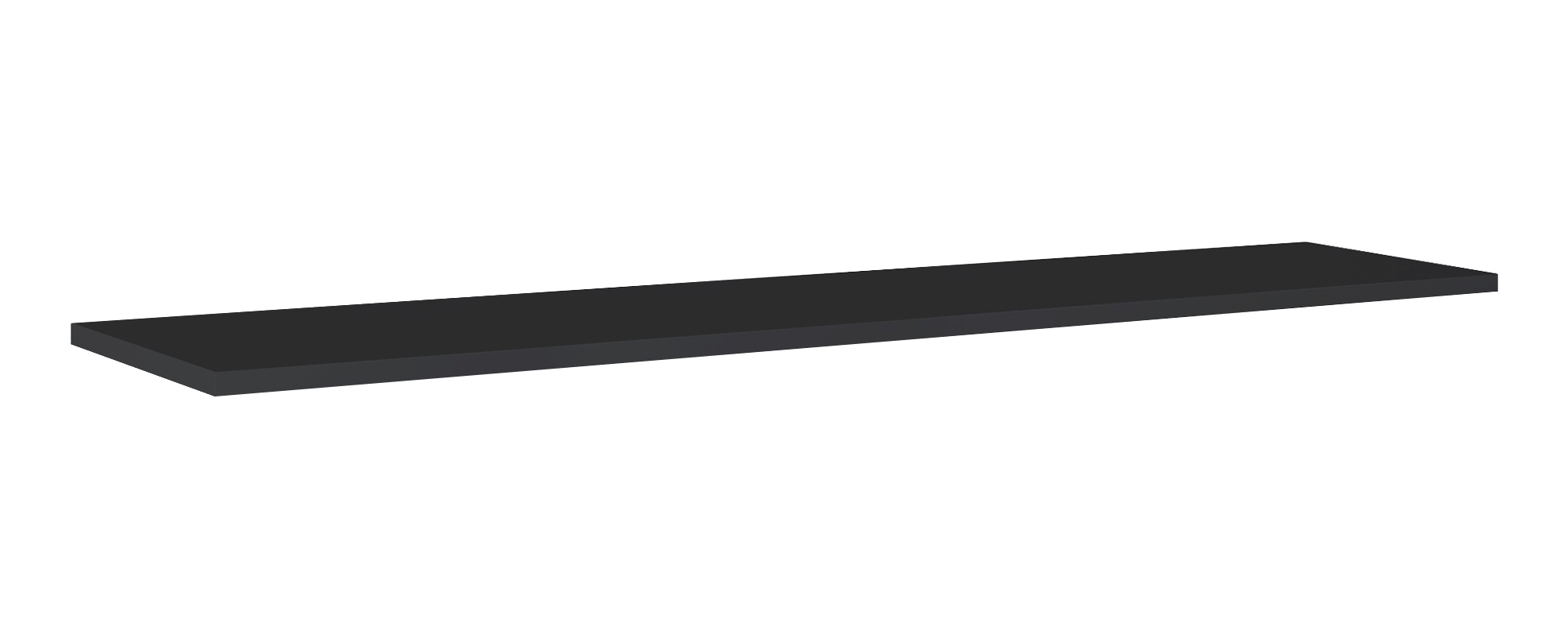 Oltens Vernal badkamerblad op kast 200.6x46.4 cm zwart 63010300
