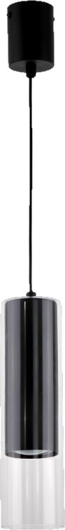 Light Prestige Manacor hanglamp 1x50 W zwart-doorzichtig LP-232/1PBK