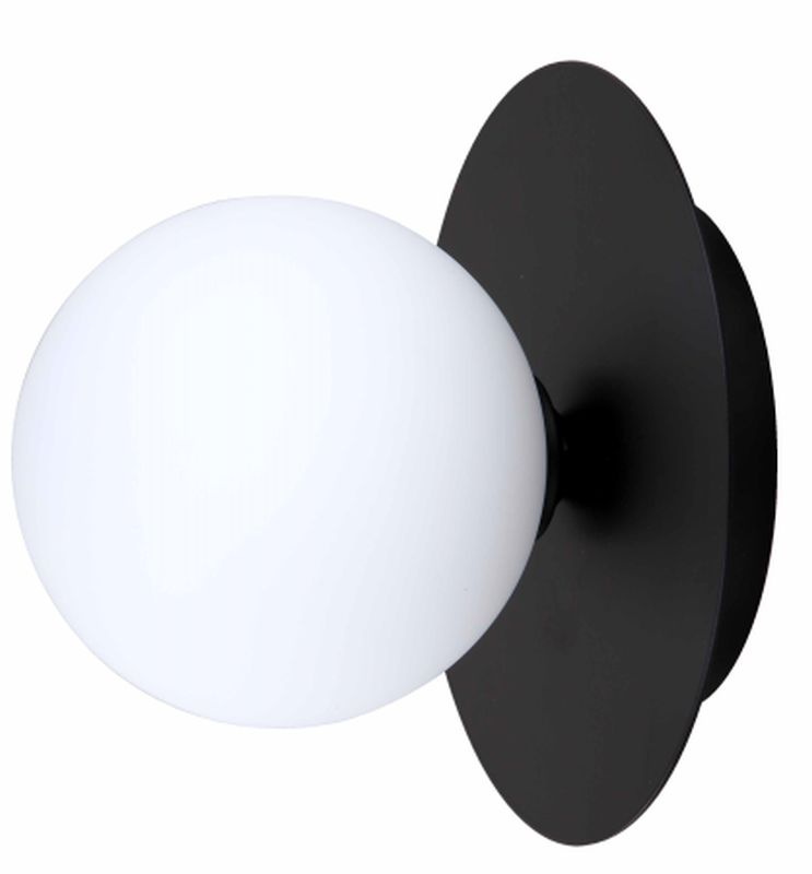 Light Prestige Roma wandlamp 1x5 W wit-zwart LP-1345/1WBK