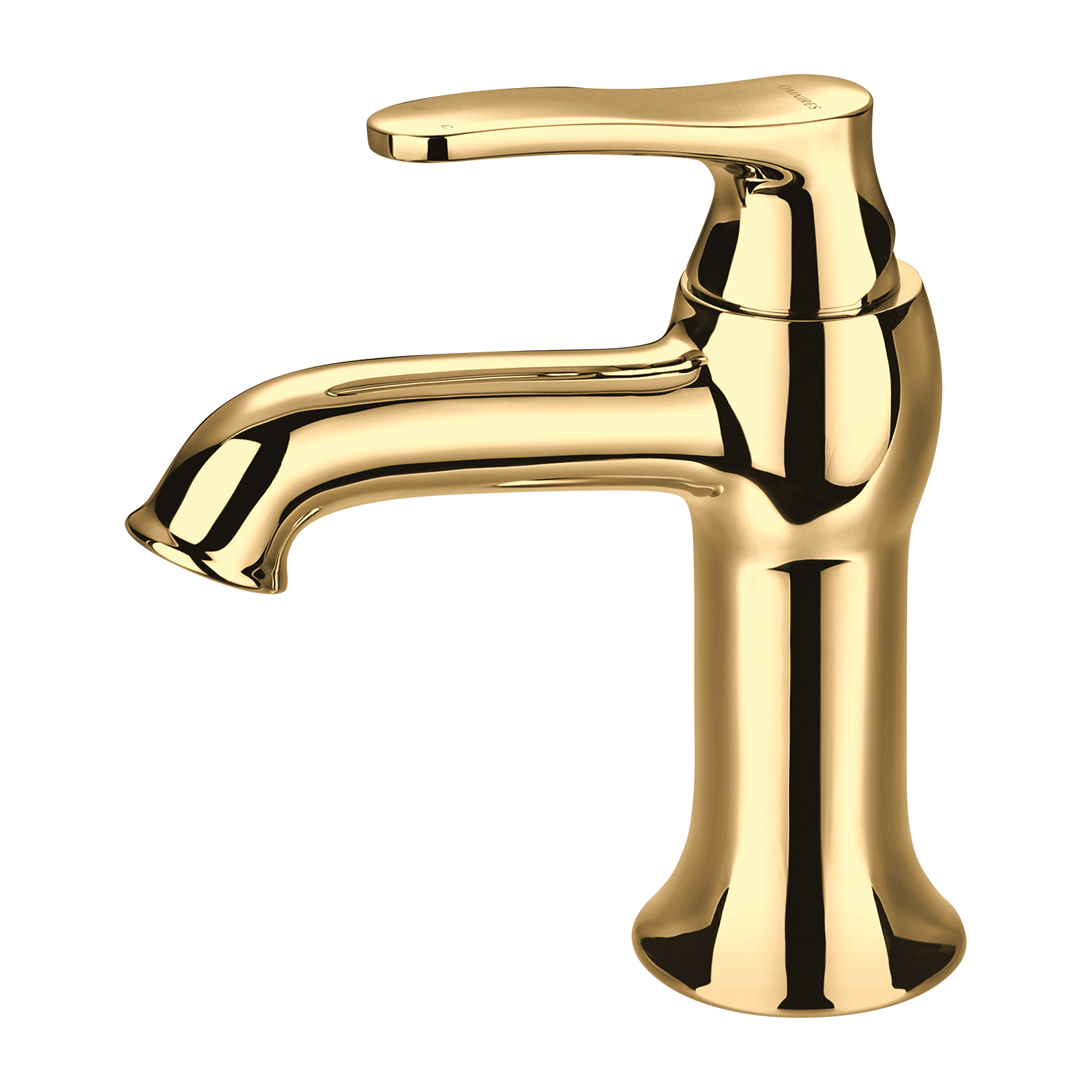 Omnires Art Deco wastafelkraan staand gouden AD5110GL