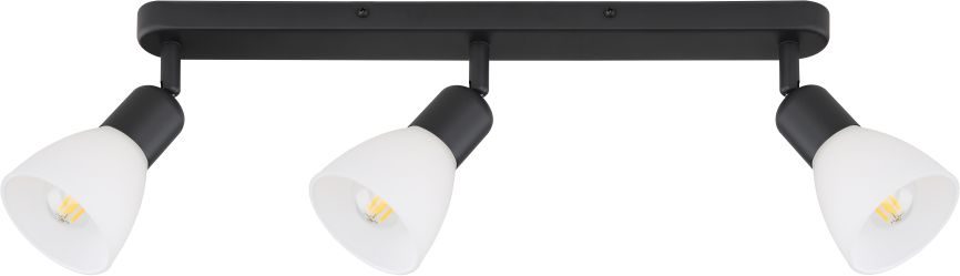 Light Prestige Malta plafondlamp 3x40 W wit-zwart LP-877/3WBK