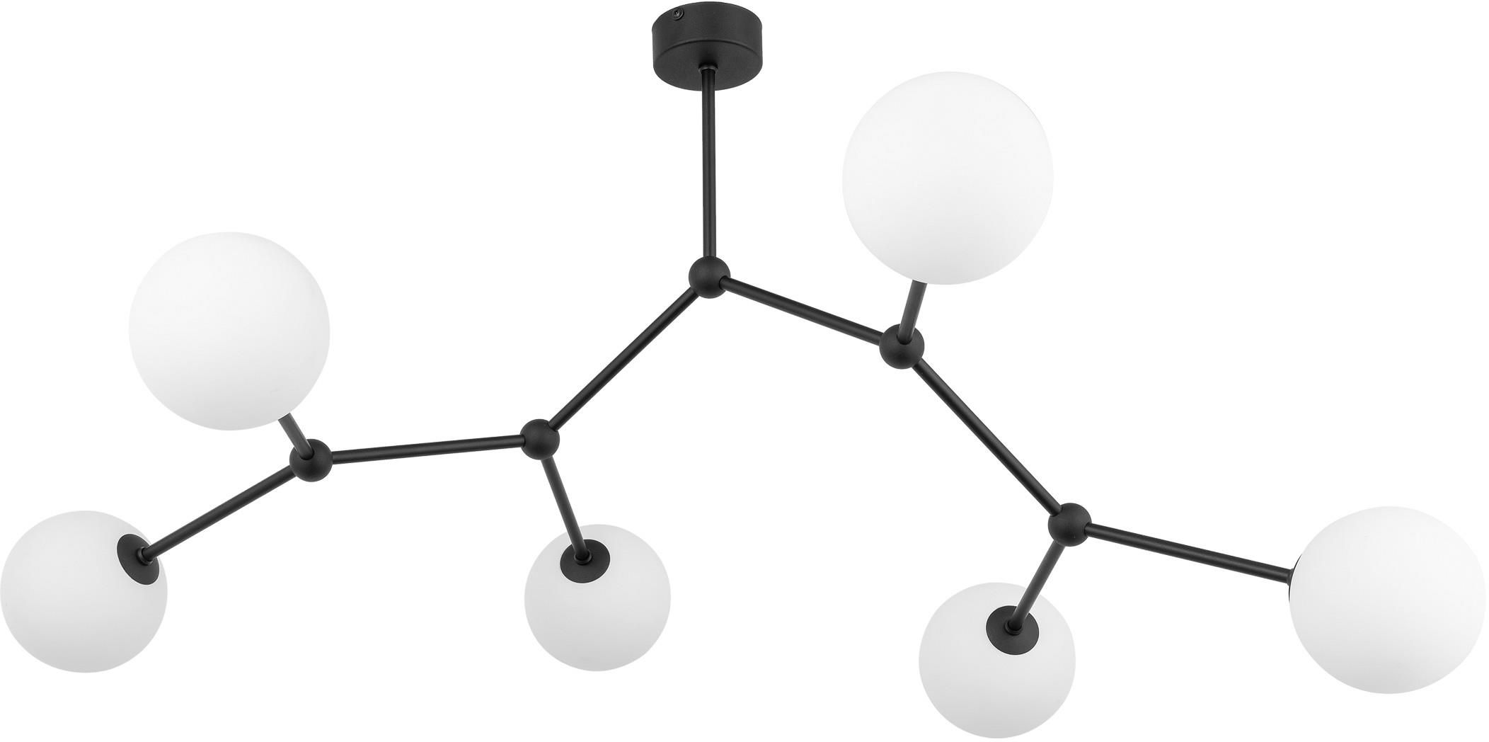 TK Lighting Fairy plafondlamp 6x6 W wit-zwart 4856