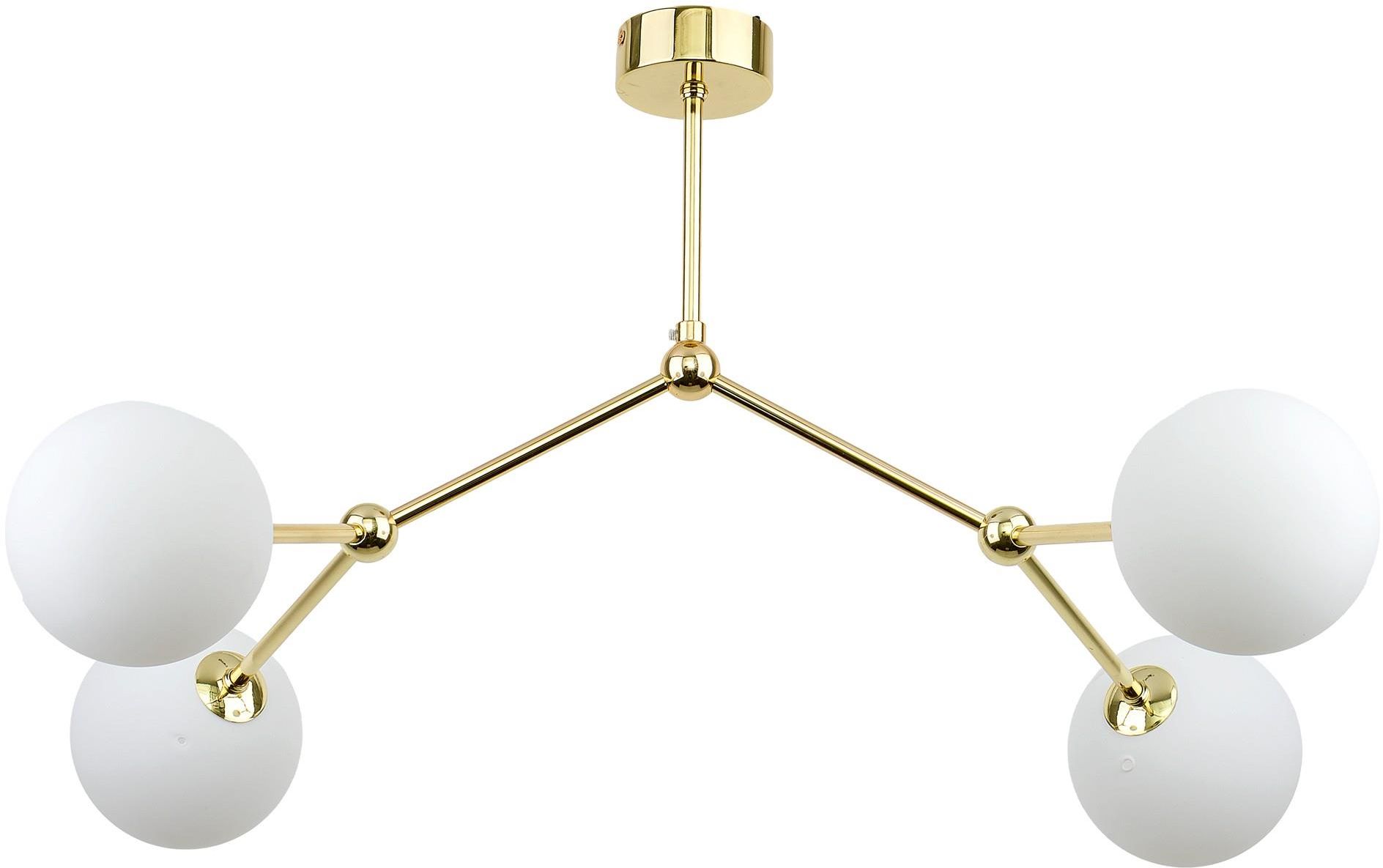 TK Lighting Fairy plafondlamp 4x6 W wit-gouden 6470