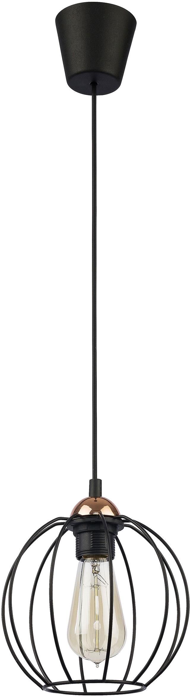TK Lighting Galaxy hanglamp 1x15 W zwart-koper 1644