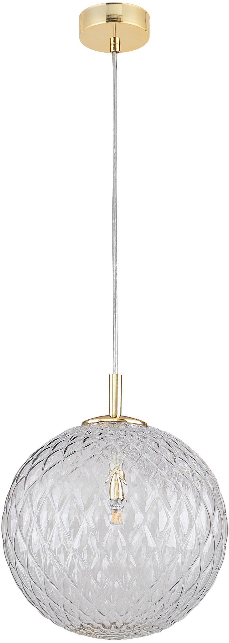 TK Lighting Cadix hanglamp 1x6 W doorzichtig-gouden 4610