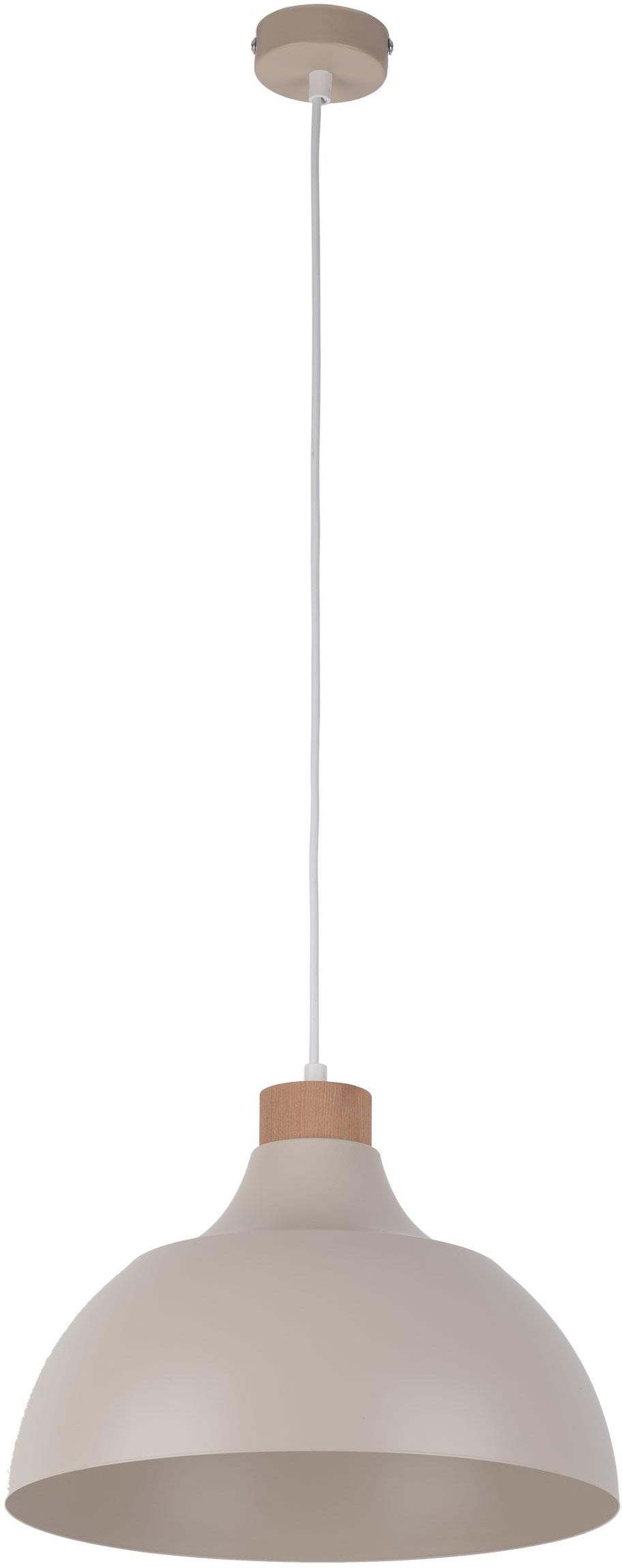 TK Lighting Cap hanglamp 1x15 W hout-beige 5664