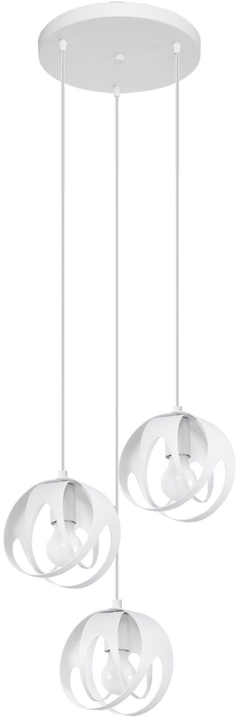 Sollux Lighting Tulos hanglamp 3x60 W wit SL.1084