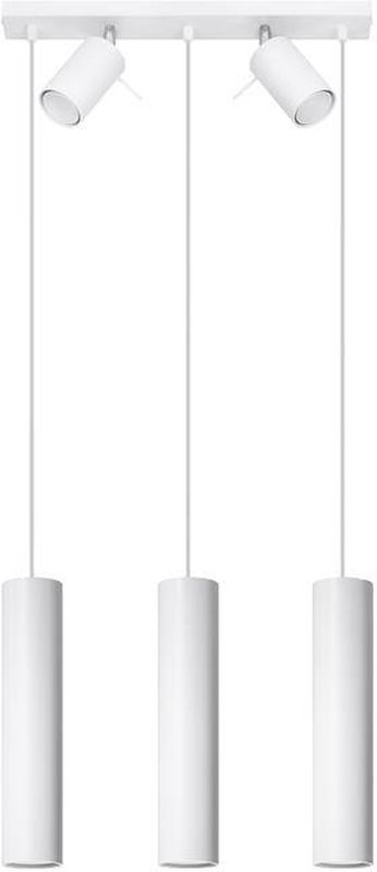 Sollux Lighting Ring hanglamp 5x40 W wit SL.1098