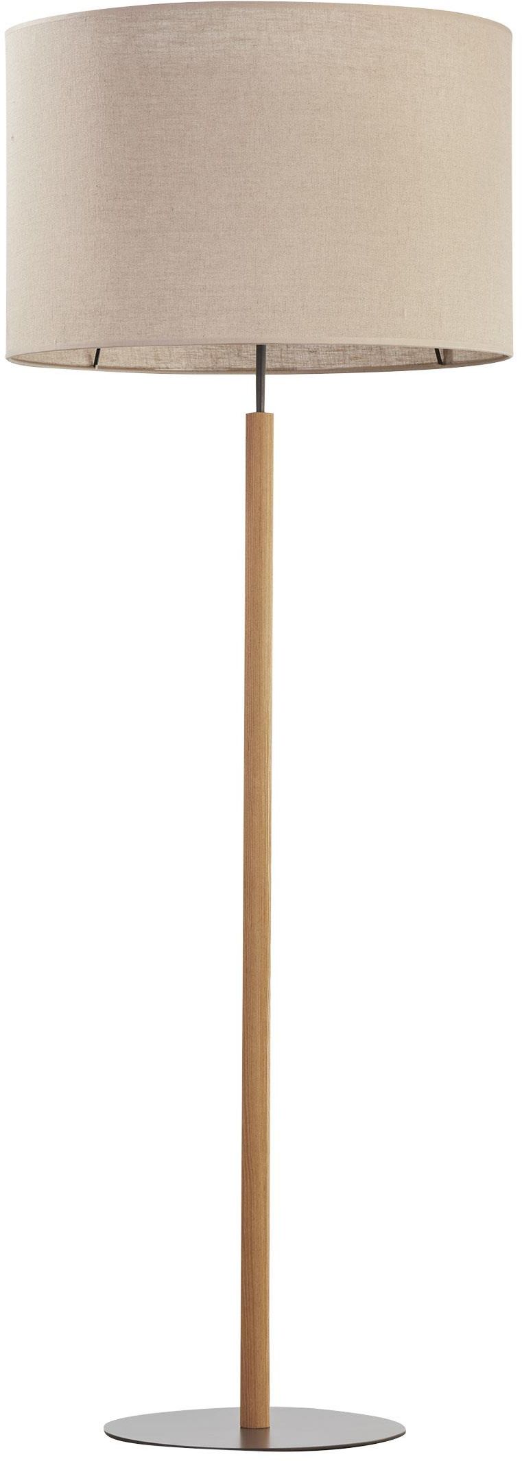 TK Lighting Deva Nature staanlamp 1x15 W zwart-grijs-hout-beige 5199