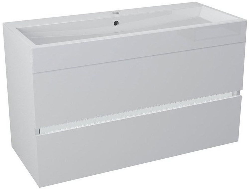 Sapho Largo kast 99x41x50 cm hangend onder de wastafel wit LA101