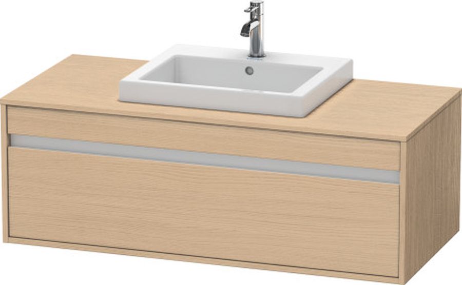 Duravit Ketho kast 120x55x42.6 cm hangend onder de wastafel eik KT679603030
