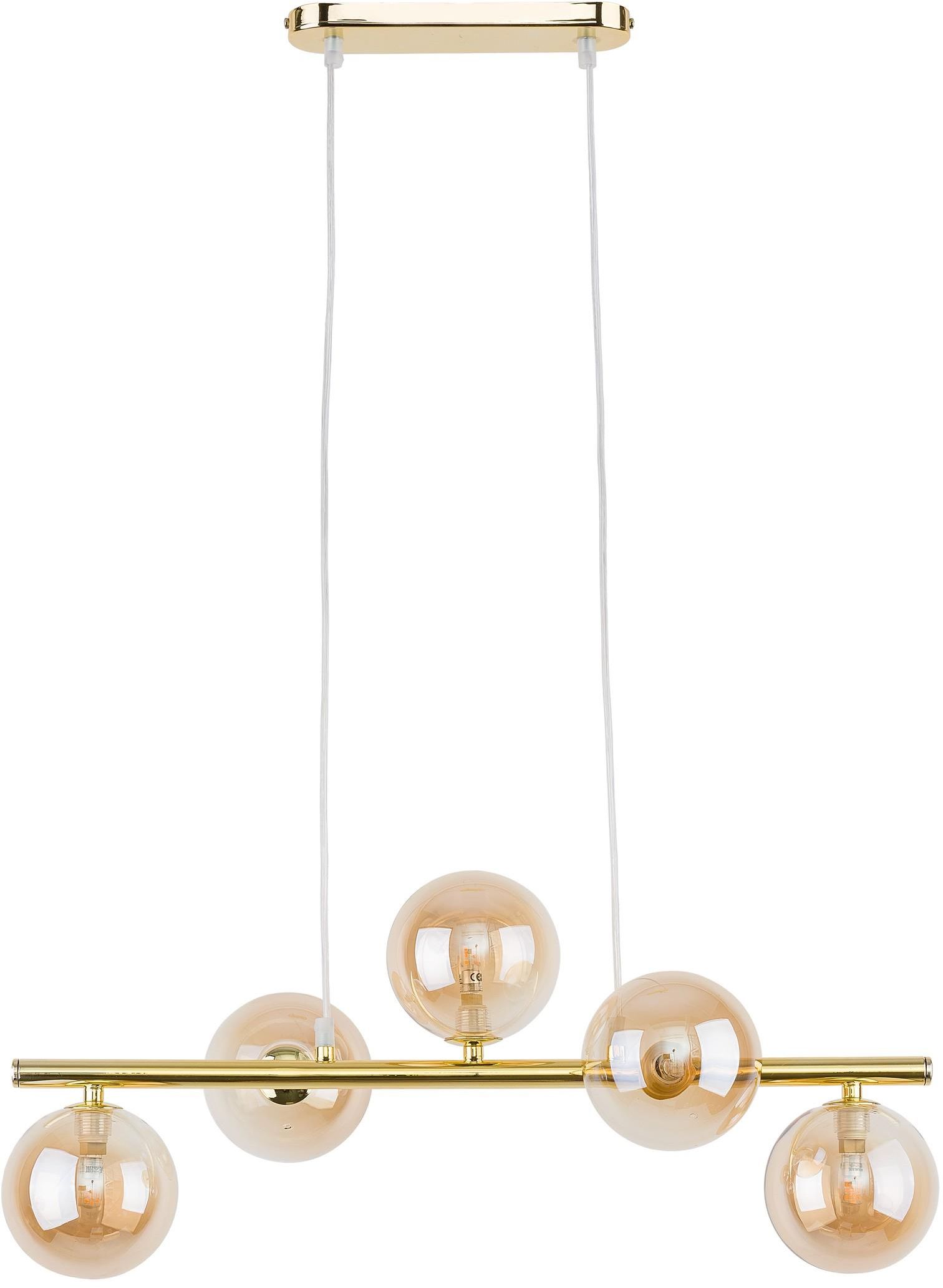 TK Lighting Estera hanglamp 5x6 W gouden 4549