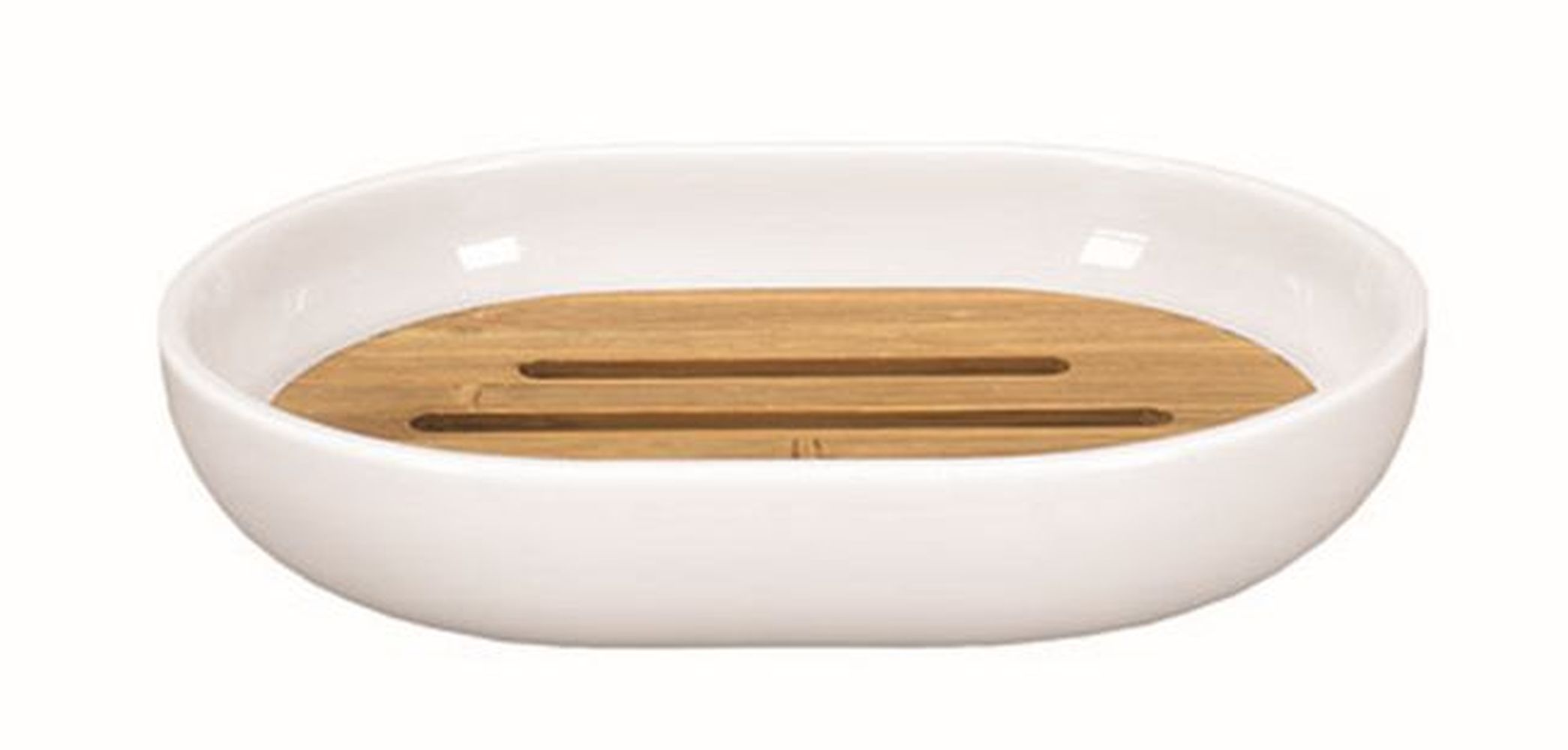 Kleine Wolke Timber zeepschaaltje staand wit-hout 5877100853