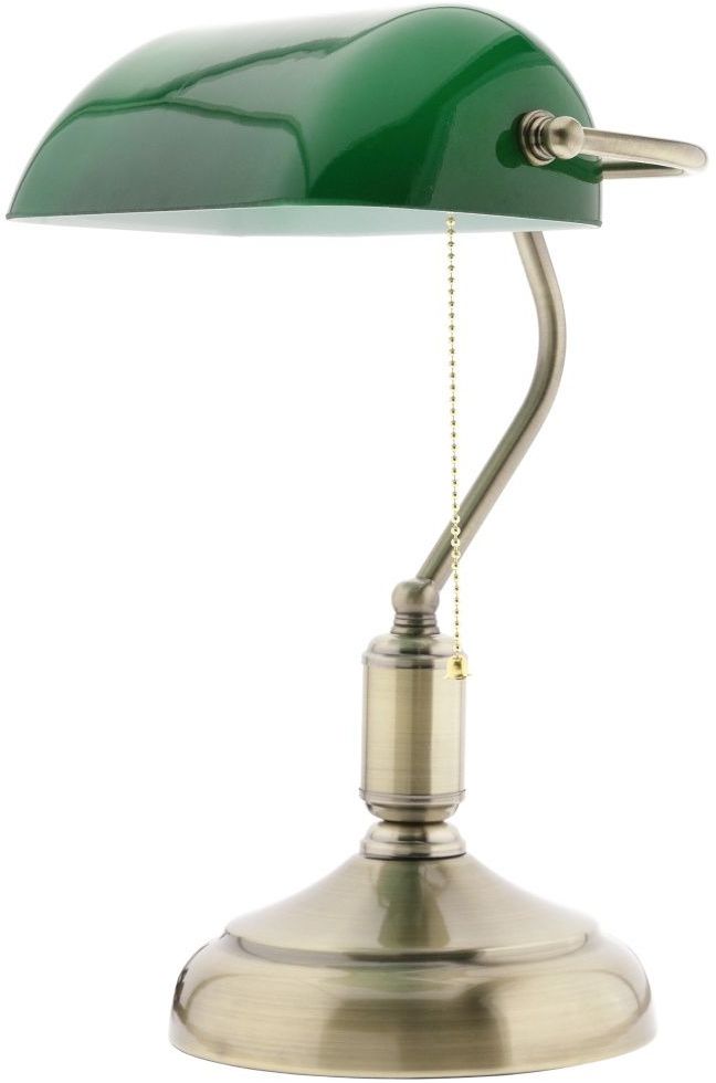 Abigali Home bureaulamp 1x40 W messing-groen BANKER