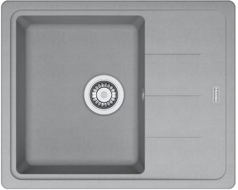 Franke Basis spoelbak van graniet 62x50 cm grijs/grafiet/onyx 114.0676.302