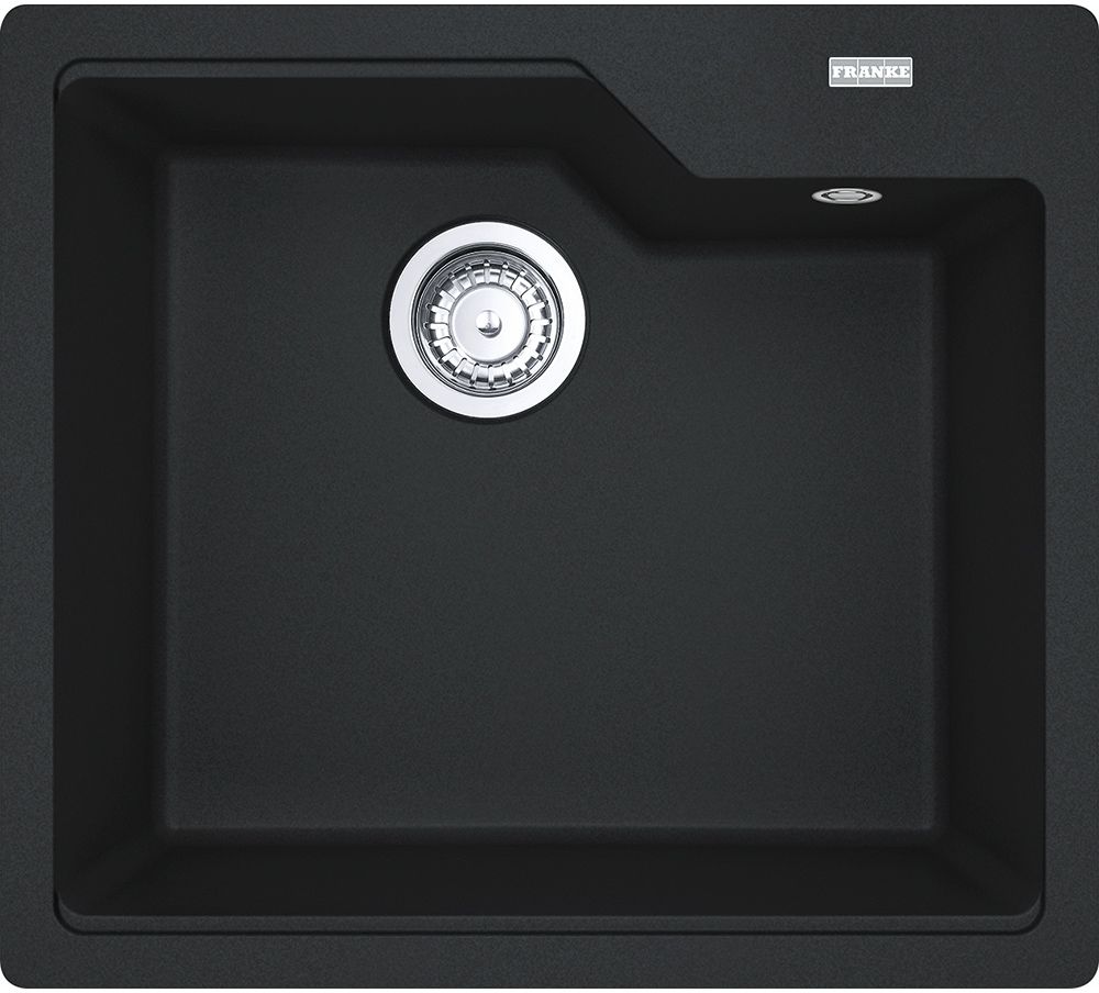 Franke Urban spoelbak van graniet 56x50 cm grijs/grafiet/onyx 114.0687.256