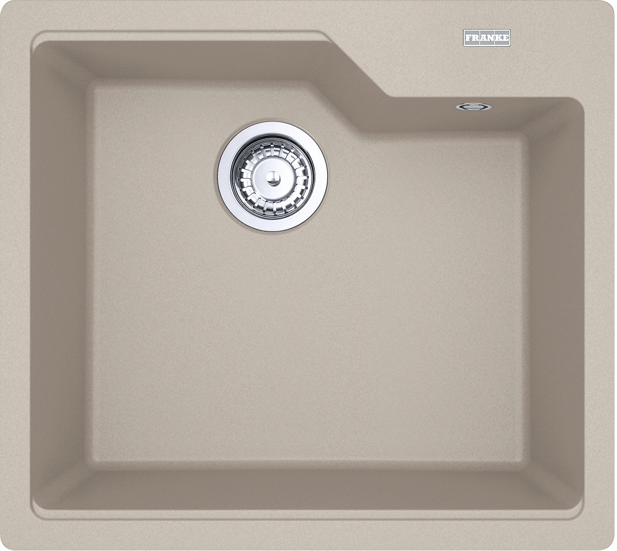 Franke Urban spoelbak van graniet 56x50 cm beige 114.0687.260