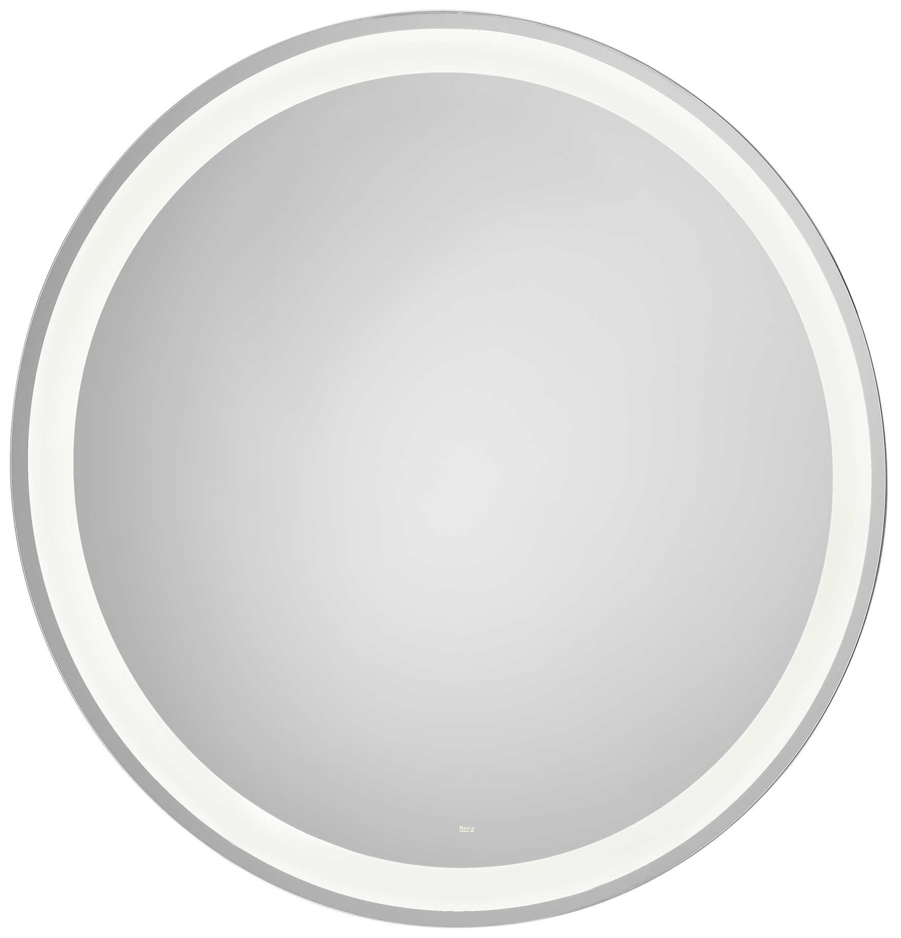 Roca Iridia spiegel 100x100 cm rond met verlichting met verwarmingsmat chroom A812338000
