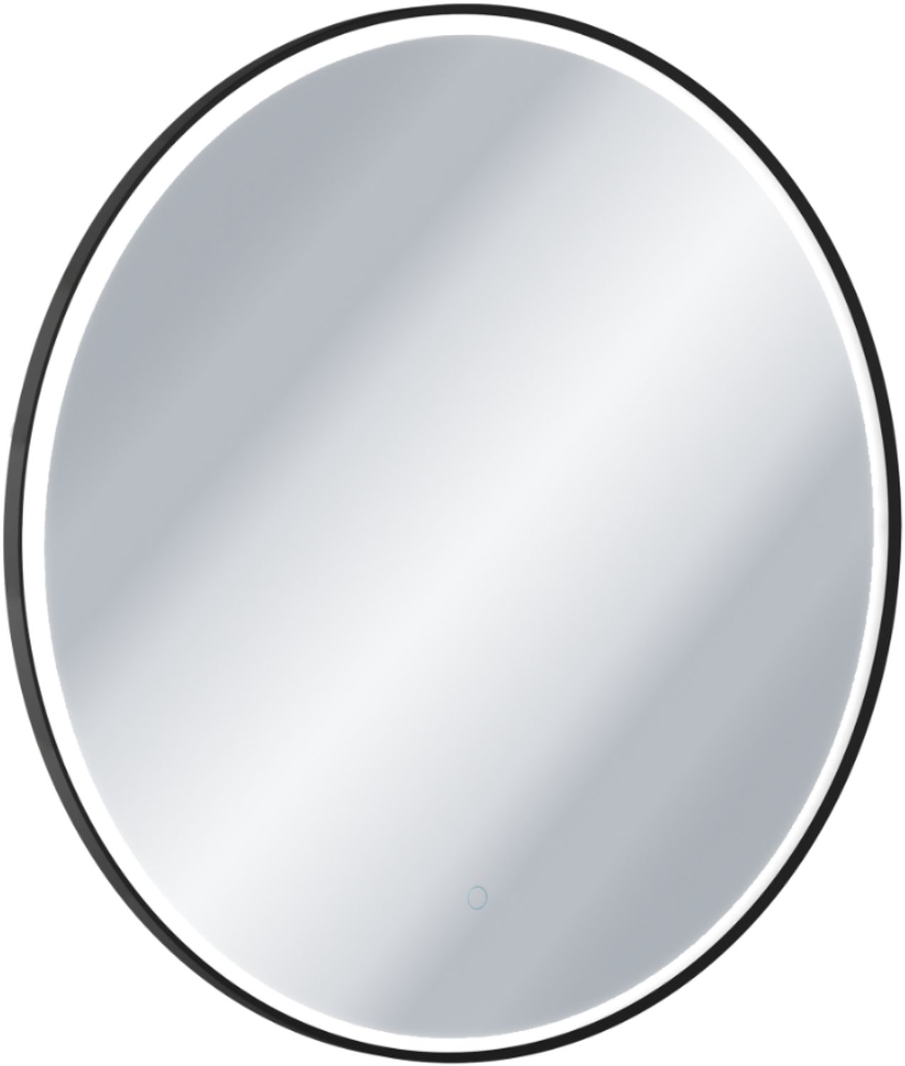 Excellent Corido spiegel 80x80 cm rond met verlichting met verwarmingsmat zwart DOEX.CO080.BL