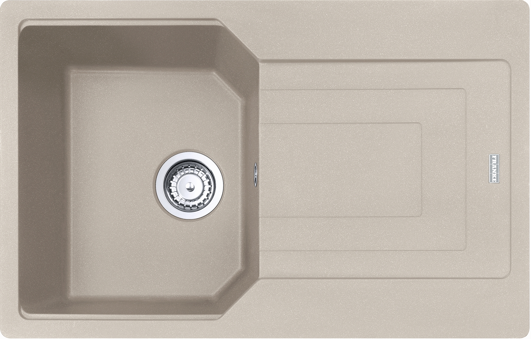 Franke Urban spoelbak van graniet 78x50 cm beige 114.0687.274