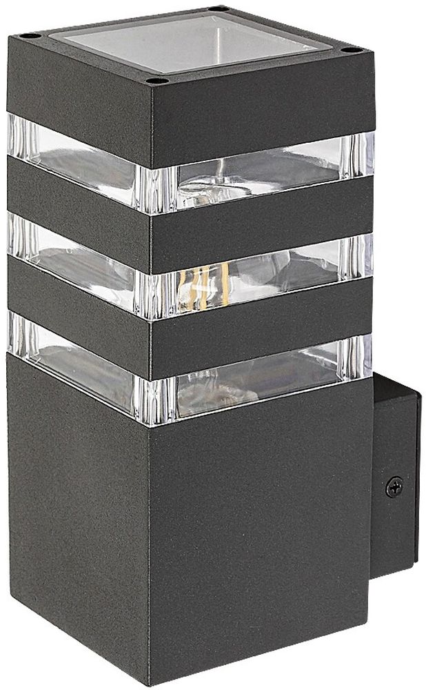 Rabalux Ankara buitenwandlamp 1x12 W doorzichtig-antraciet 7379