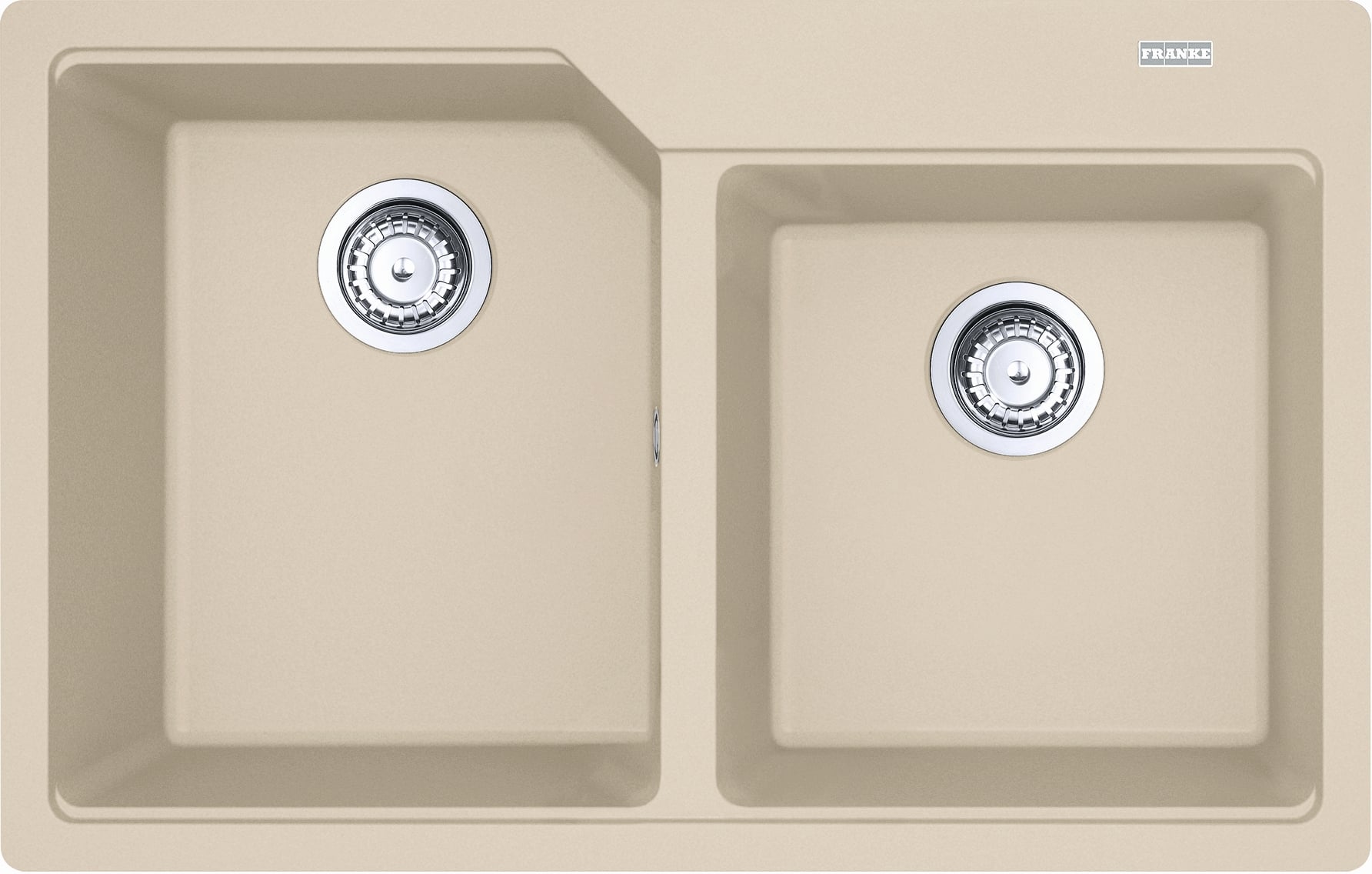 Franke Urban spoelbak van graniet 78x50 cm beige 114.0687.307