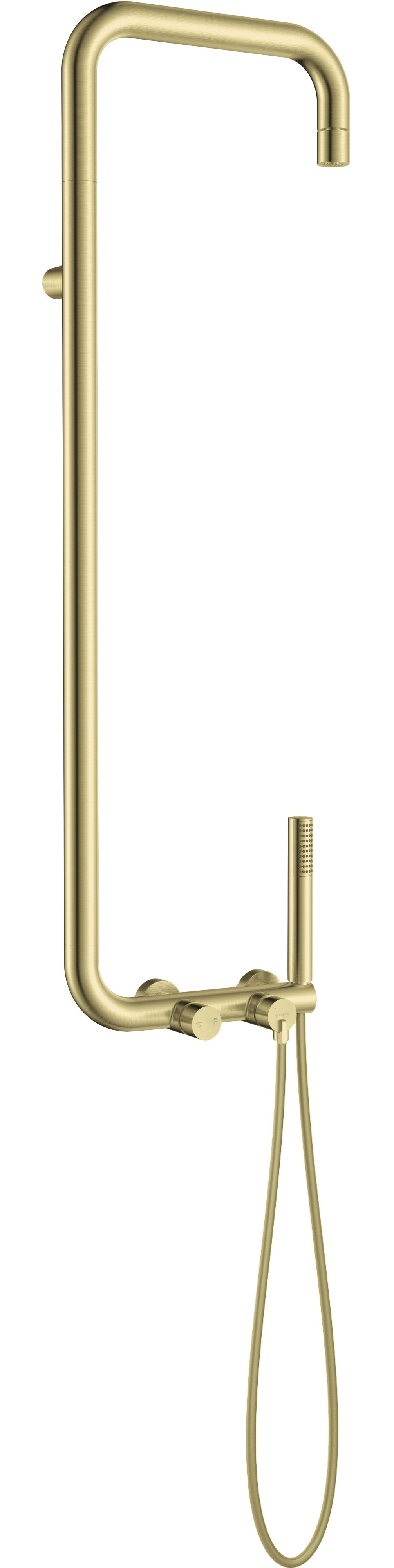 Deante Silia doucheset wand met regendouche gouden NQS_R4XM