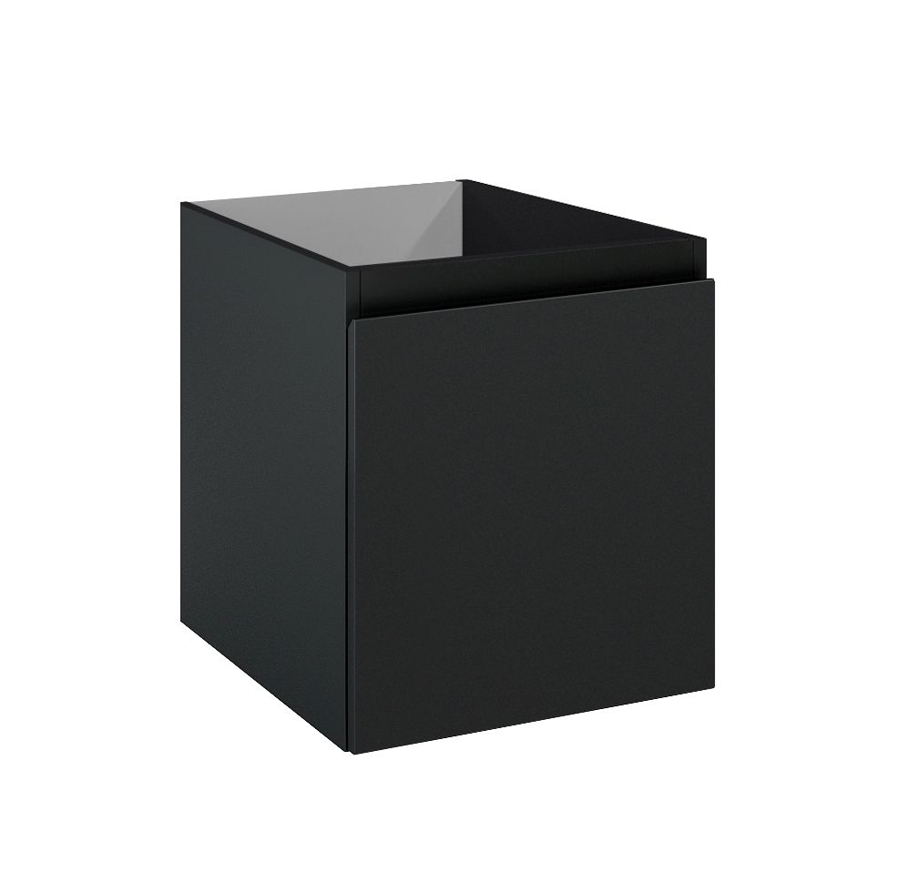 Oltens Vernal kast 40x45.6x47 cm hangend onder de wastafel zwart 60017300