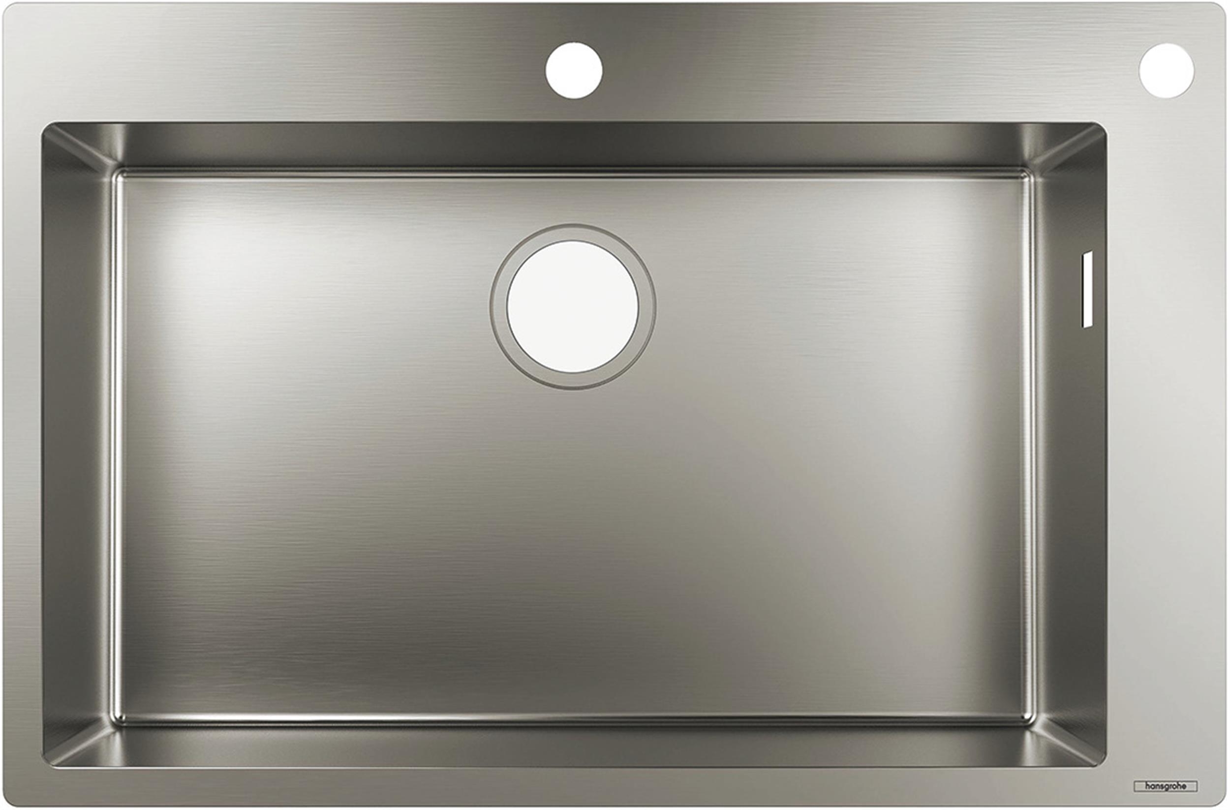 Hansgrohe S 71 stalen spoelbak 76x50 cm 43308800
