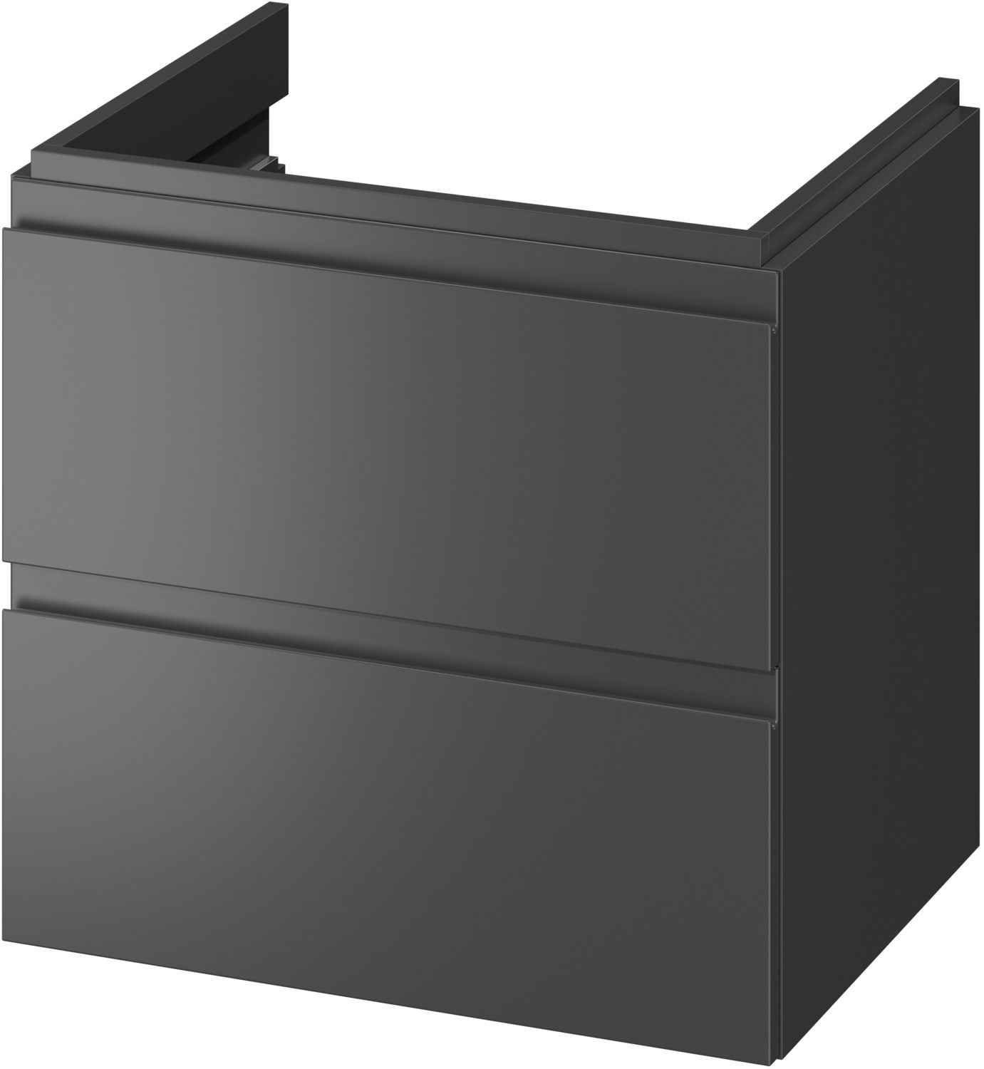 Cersanit Moduo kast 59.5x44.7x57 cm hangend onder de wastafel antraciet S590-068-DSM
