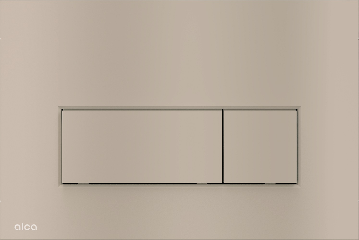 Alca Thin spoelknop voor het toilet staal M57-N-M