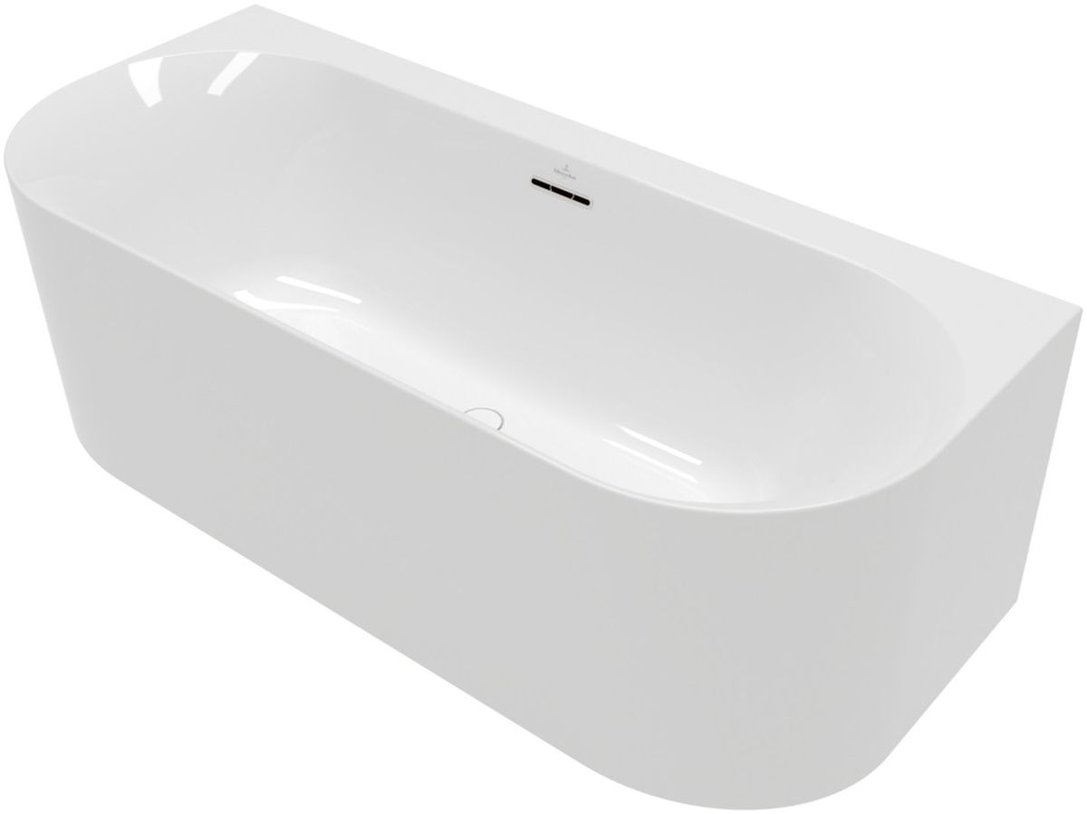 Villeroy & Boch Loop & Friends aan de muur gemonteerd bad 180x80 cm ovaal wit UBA180LOF9CS00V-01